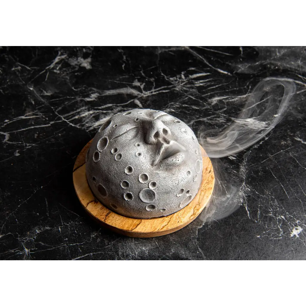 Backflow Incense Burner - Moon Face