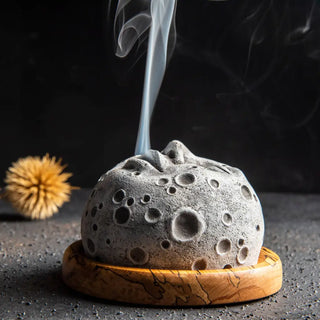 Backflow Incense Burner - Moon Face