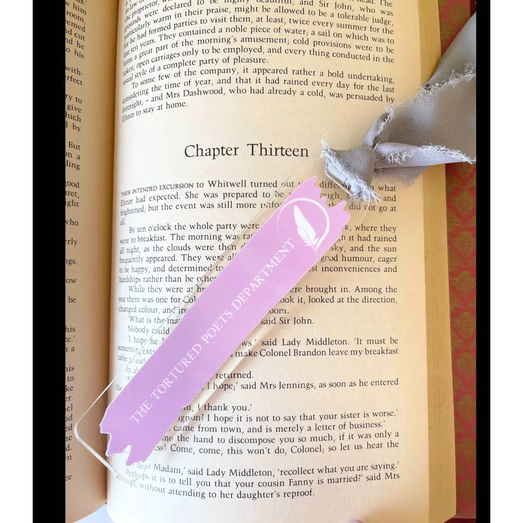TTPD Taylor Swift Inspired Acrylic Bookmark - Pink