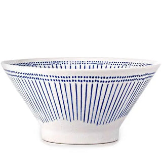 The Ten Tokusa Porcelain Ramen Bowl on a white background.