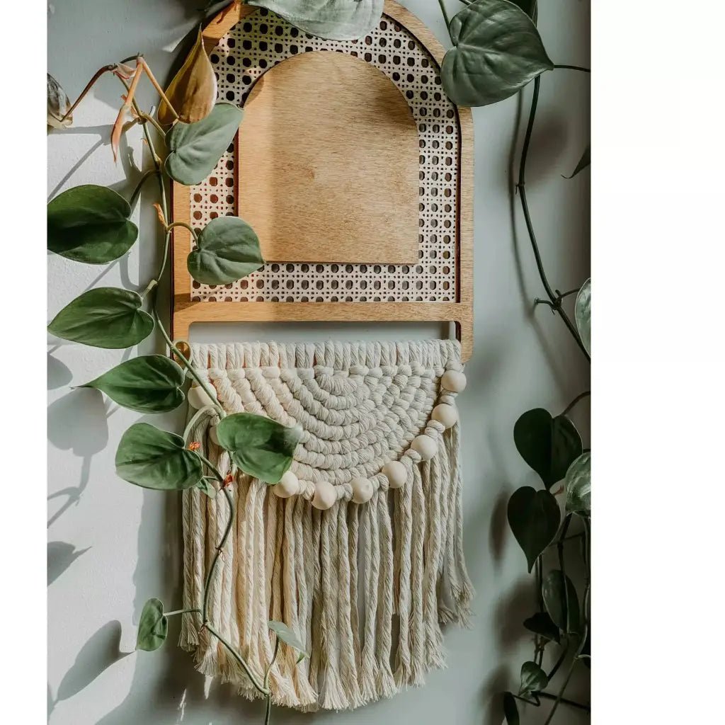 Vintage Boho Wall Hanging - Cream - Wall Decor