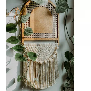 Vintage Boho Wall Hanging - Cream - Wall Decor