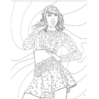 Taylor Swift Coloring & Activity Book