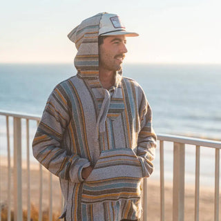 West Path - Mexican Poncho Baja Hoodie - Soft Hooded