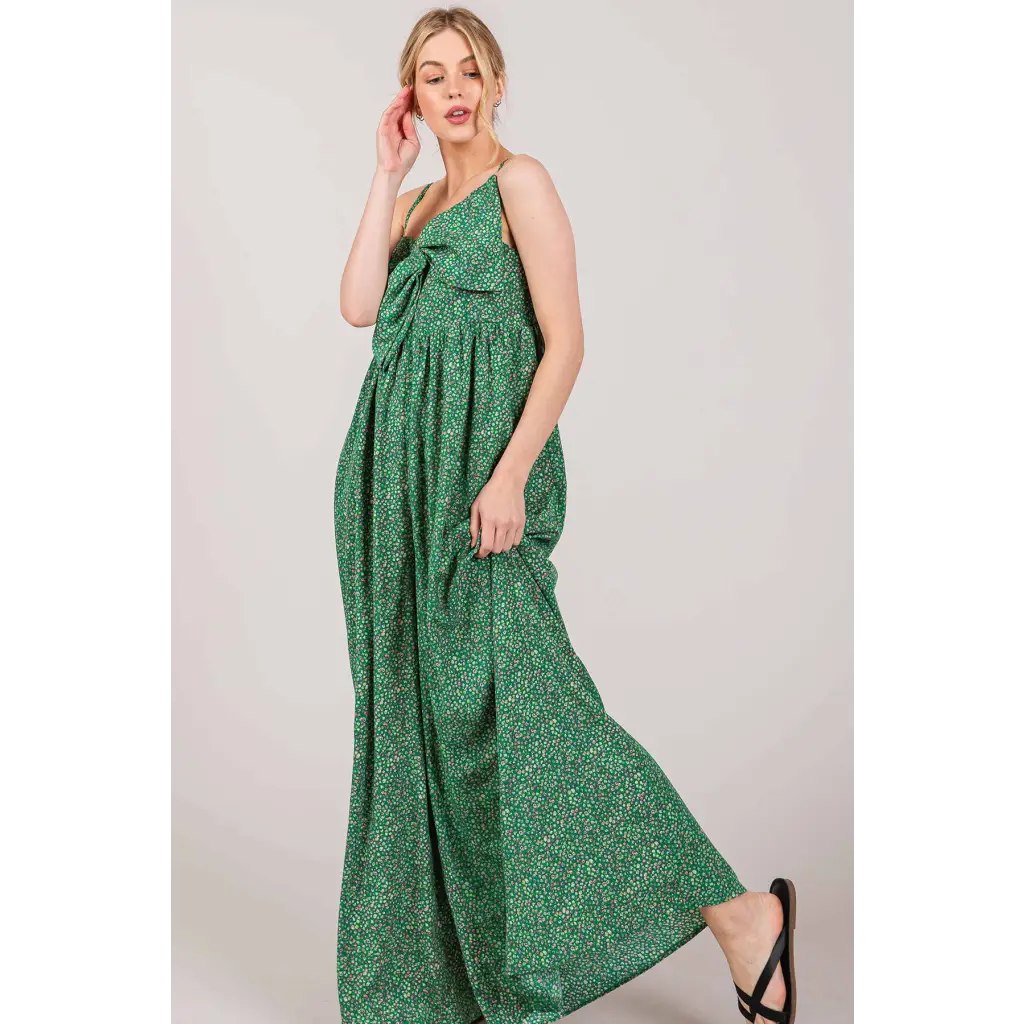 Wide Leg Bow Jumpsuit
