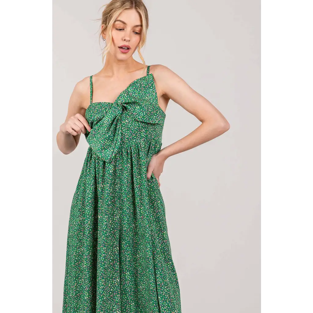 Wide Leg Bow Jumpsuit
