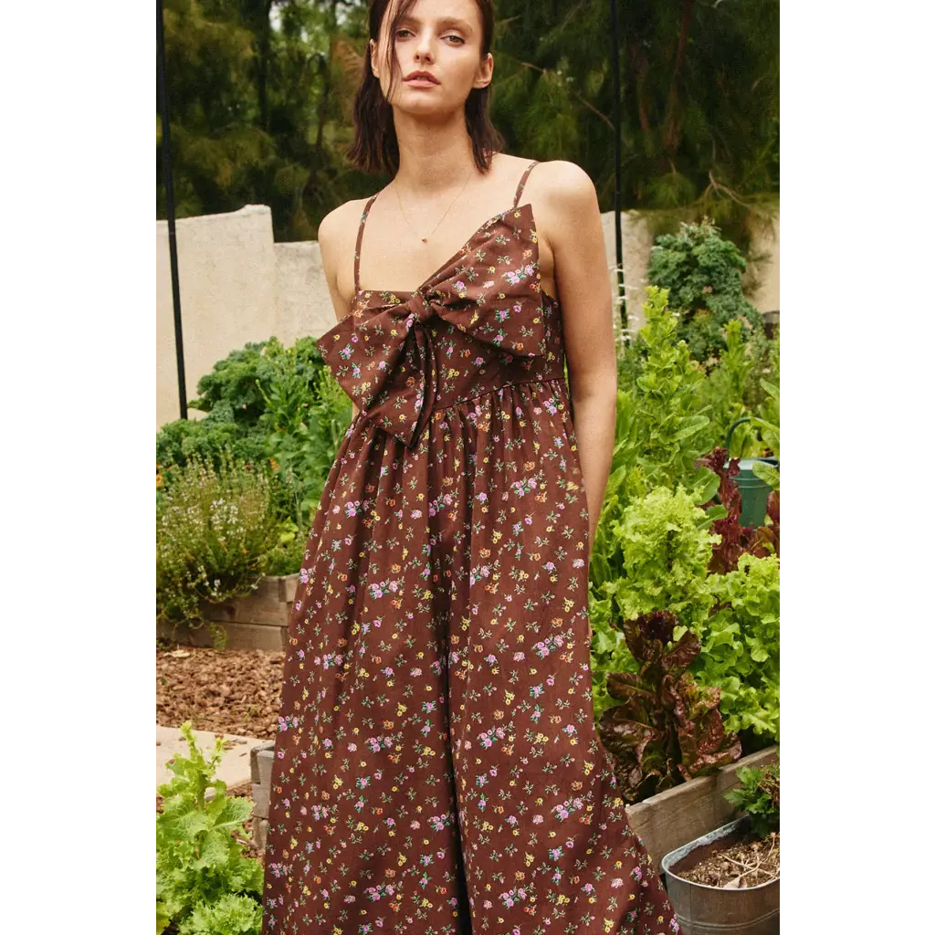Wide Leg Bow Jumpsuit