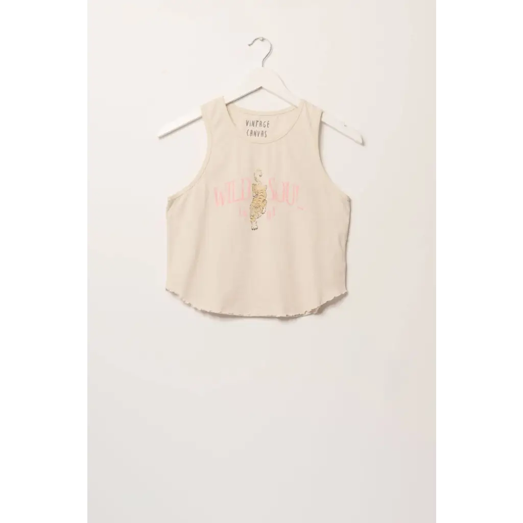 Wild Soul 1981 Round Neck Graphic Tank Top - Small