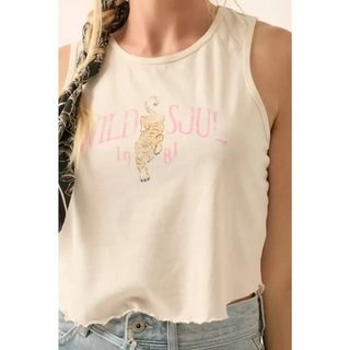 Wild Soul 1981 Round Neck Graphic Tank Top