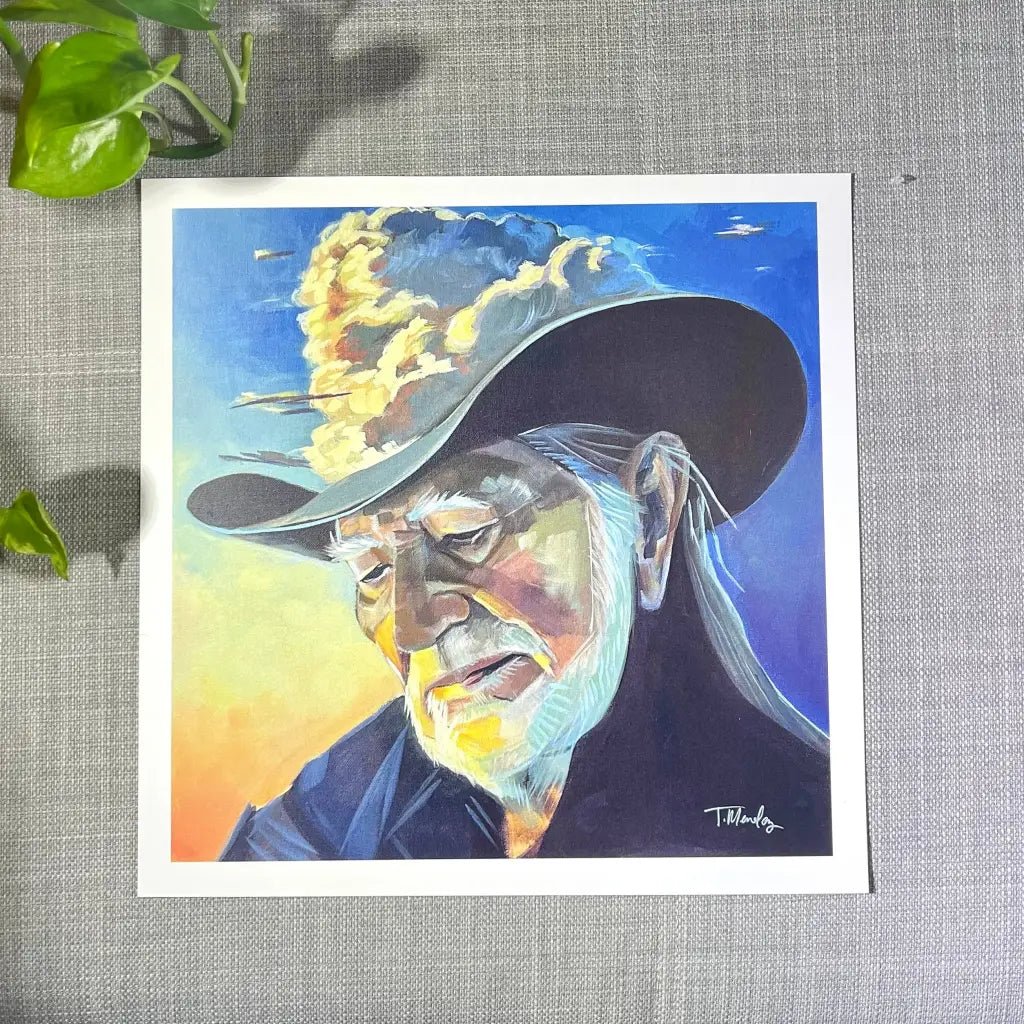 Willie Print - 10x10 - by Tyler Darling - The Boho Depot