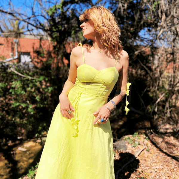 midi yellow dress women Better Late Than Never Yellow Sleeveless Midi Dress