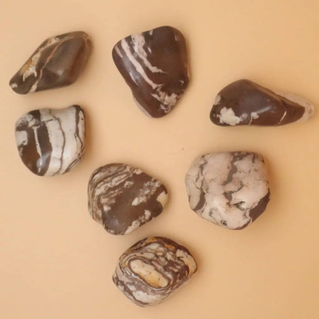 Zebra Jasper Tumbled Stone - Crystals