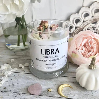 Zodiac Crystal Candle - Libra - Candles