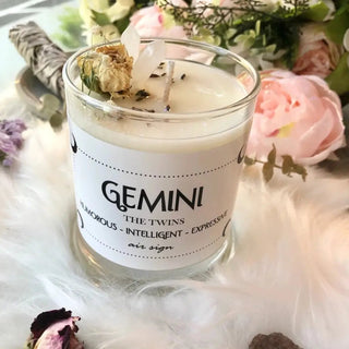 Zodiac Crystal Candle - Gemini - Candles